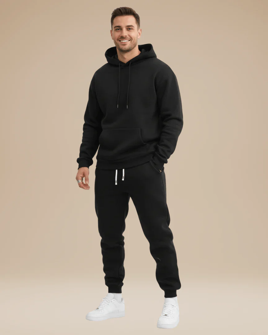 Alzara | Completo Sportivo Felpa Con Cappuccio E Jogger - Image 4
