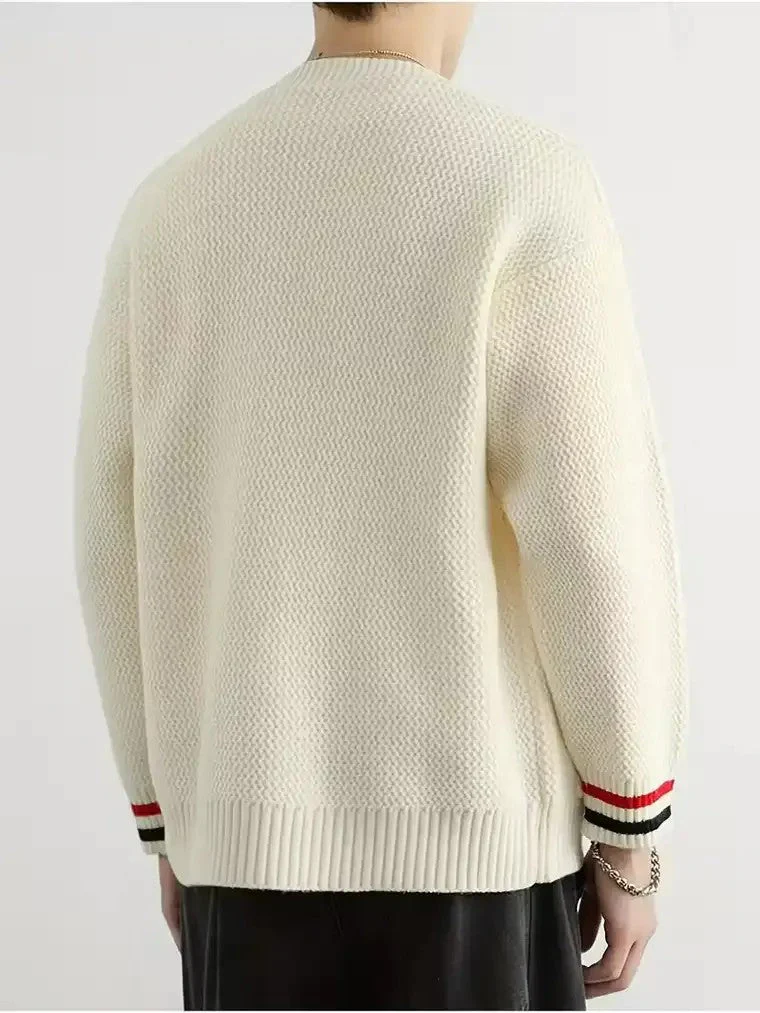 Calibro | Cardigan A Righe Con Scollo V - Image 4