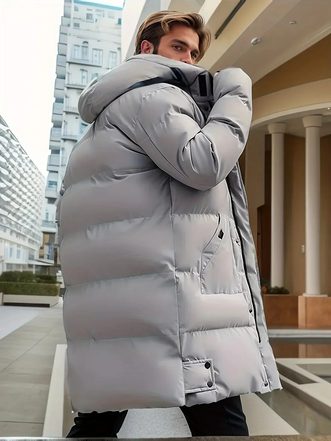 Cappotto Lungo Invernale Resistente Per Uomo | Zelina - Image 4