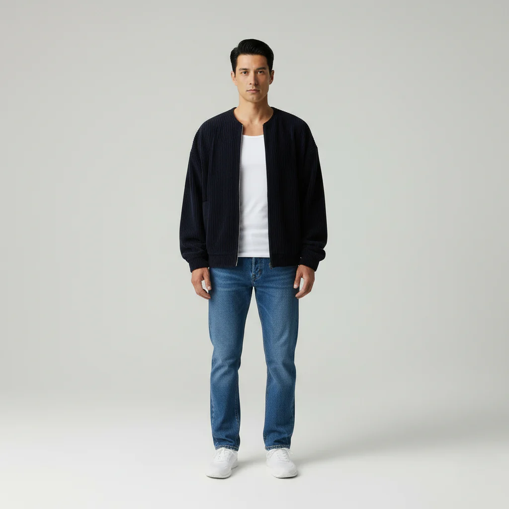 Cavolo | Cardigan con Zip e Collo Alto - Image 6