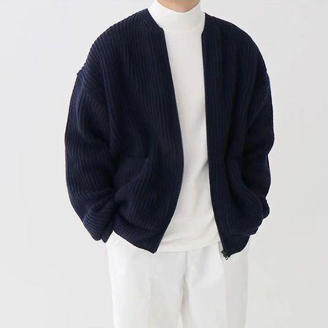 Cavolo | Cardigan con Zip e Collo Alto - Image 8