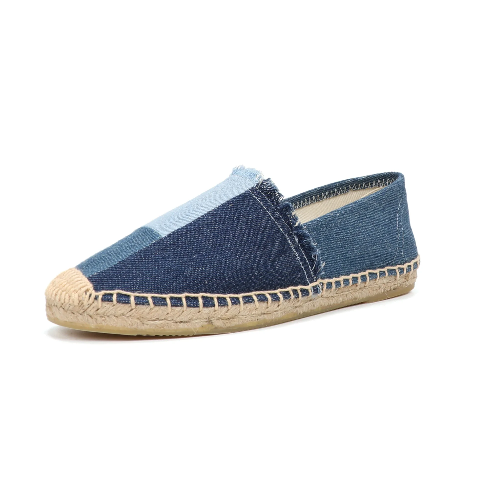 Espir | Scarpe Denim Piattaforma Patchwork Espadrillas - Image 7