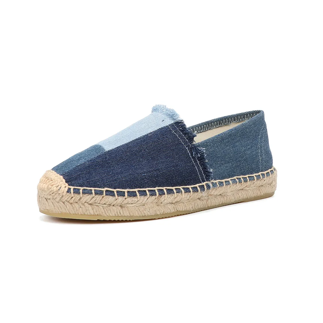 Espir | Scarpe Denim Piattaforma Patchwork Espadrillas - Image 8