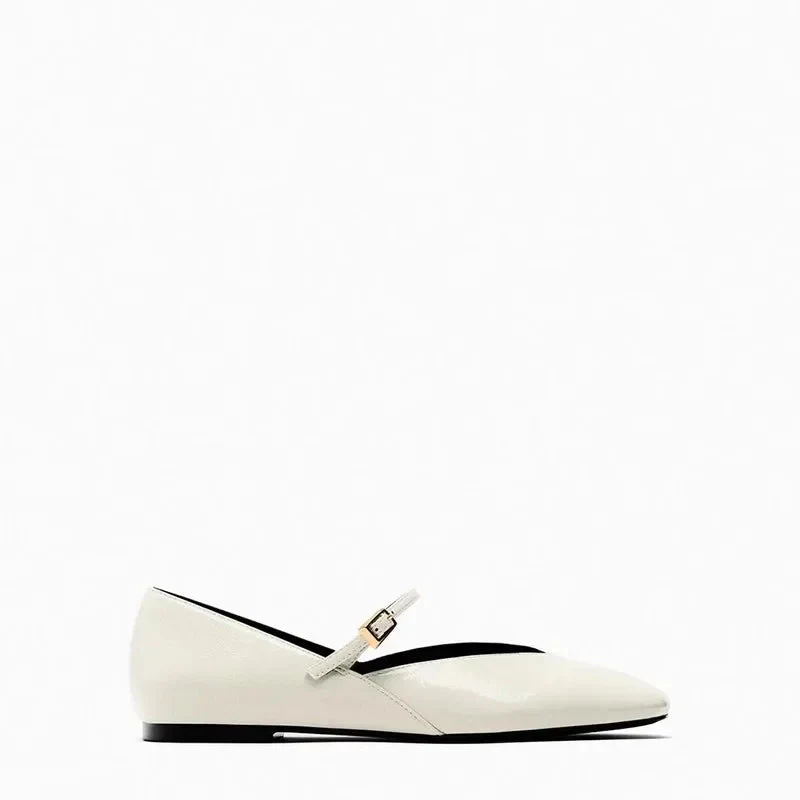 Kara | Ballerine Nere Verniciate Comode - Image 6