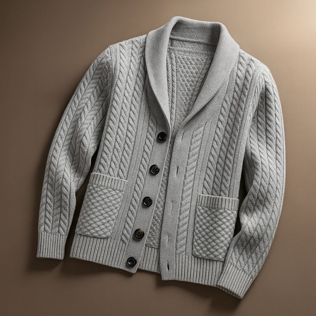 Maglione Button-Up In Misto Lana Per Uomo | Kelvyn - Image 4