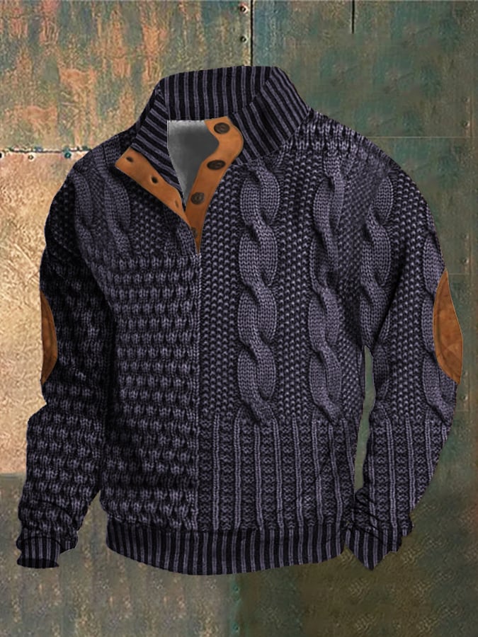 Maglione Casual Con Bottoni Per Uomo | Tervon - Image 10