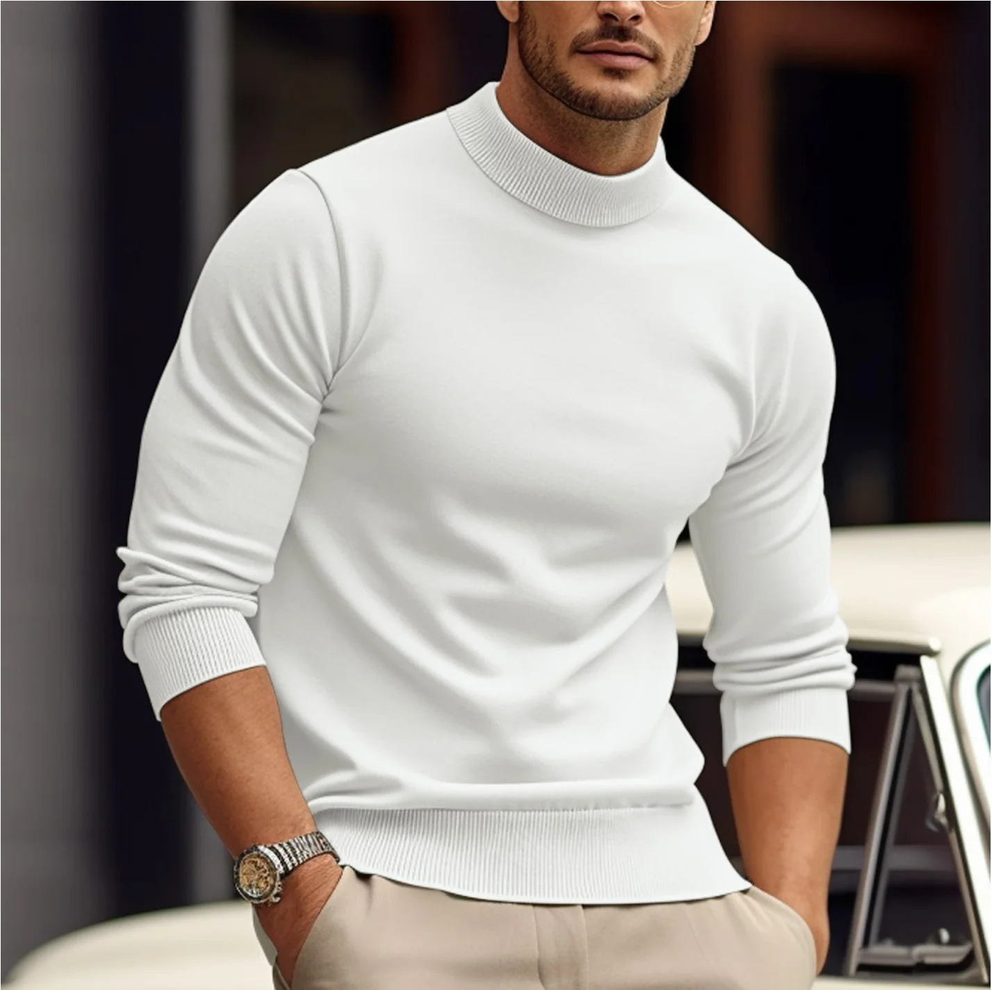 Maglione Casual Minimalista Per Uomo | Kylren - Image 5