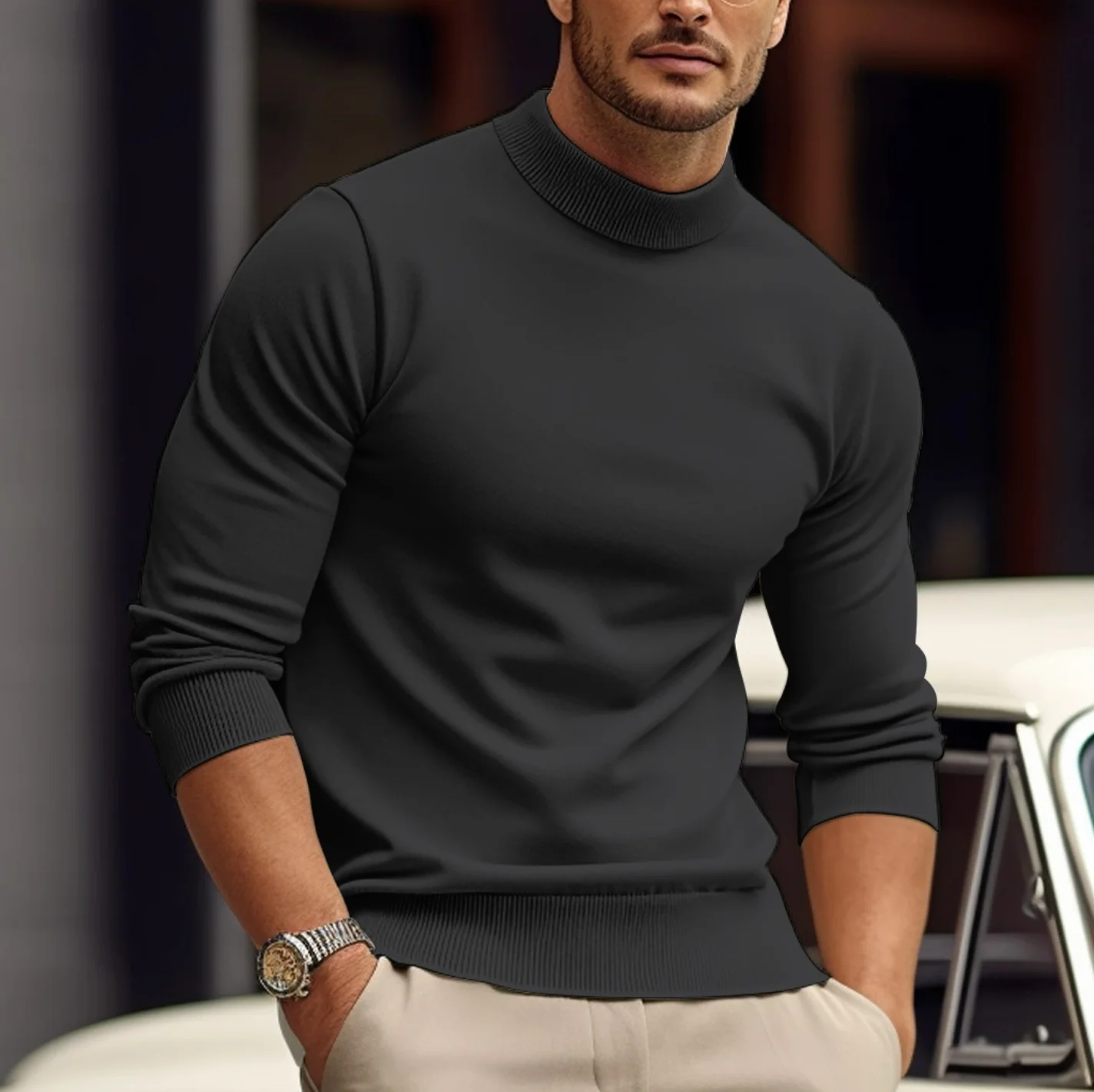 Maglione Casual Minimalista Per Uomo | Kylren - Image 7