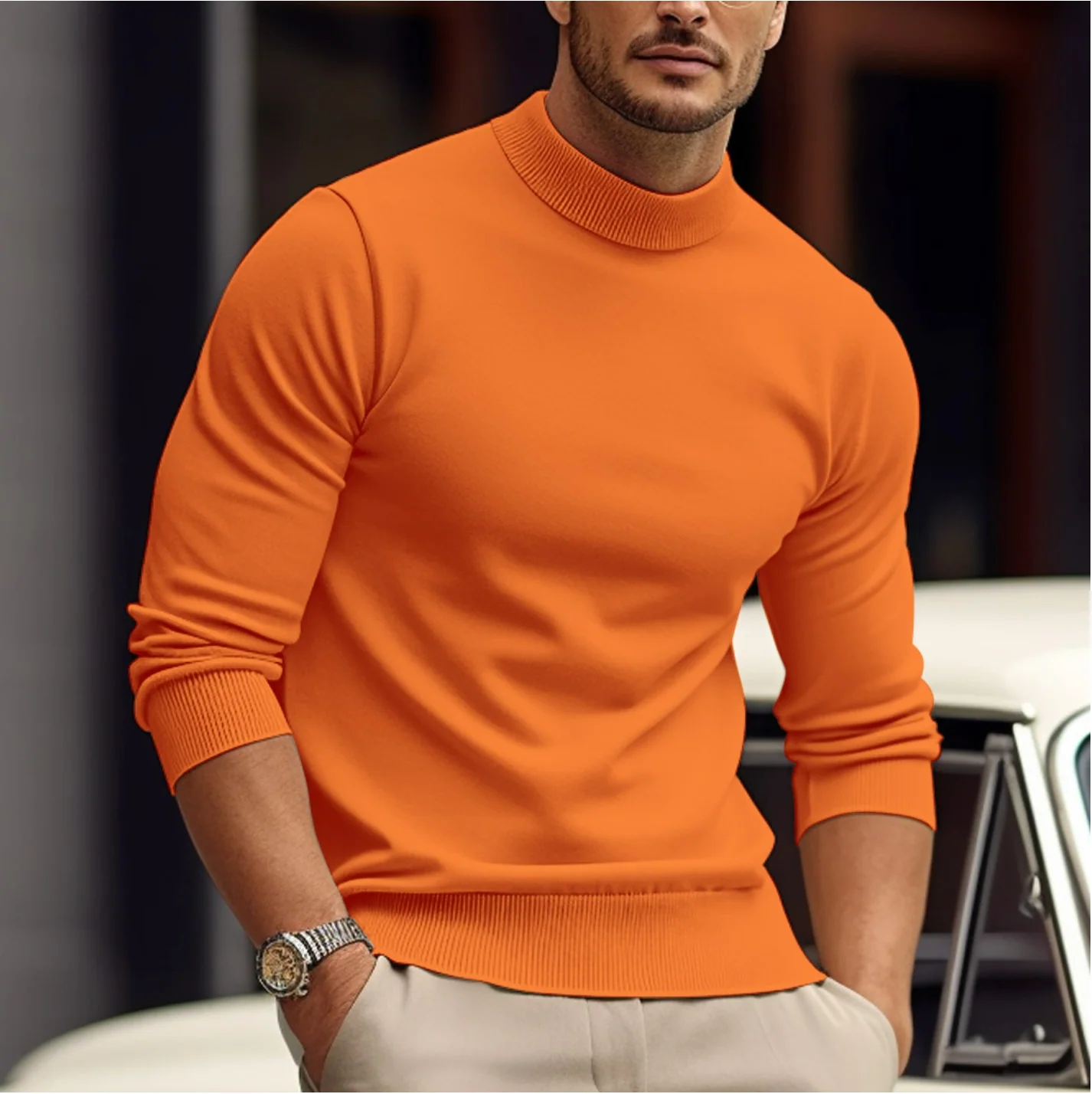 Maglione Casual Minimalista Per Uomo | Kylren - Image 9