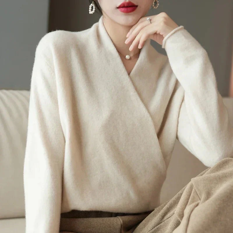 Maglione Donna Incrociato con Scollo a V | Serena - Image 10