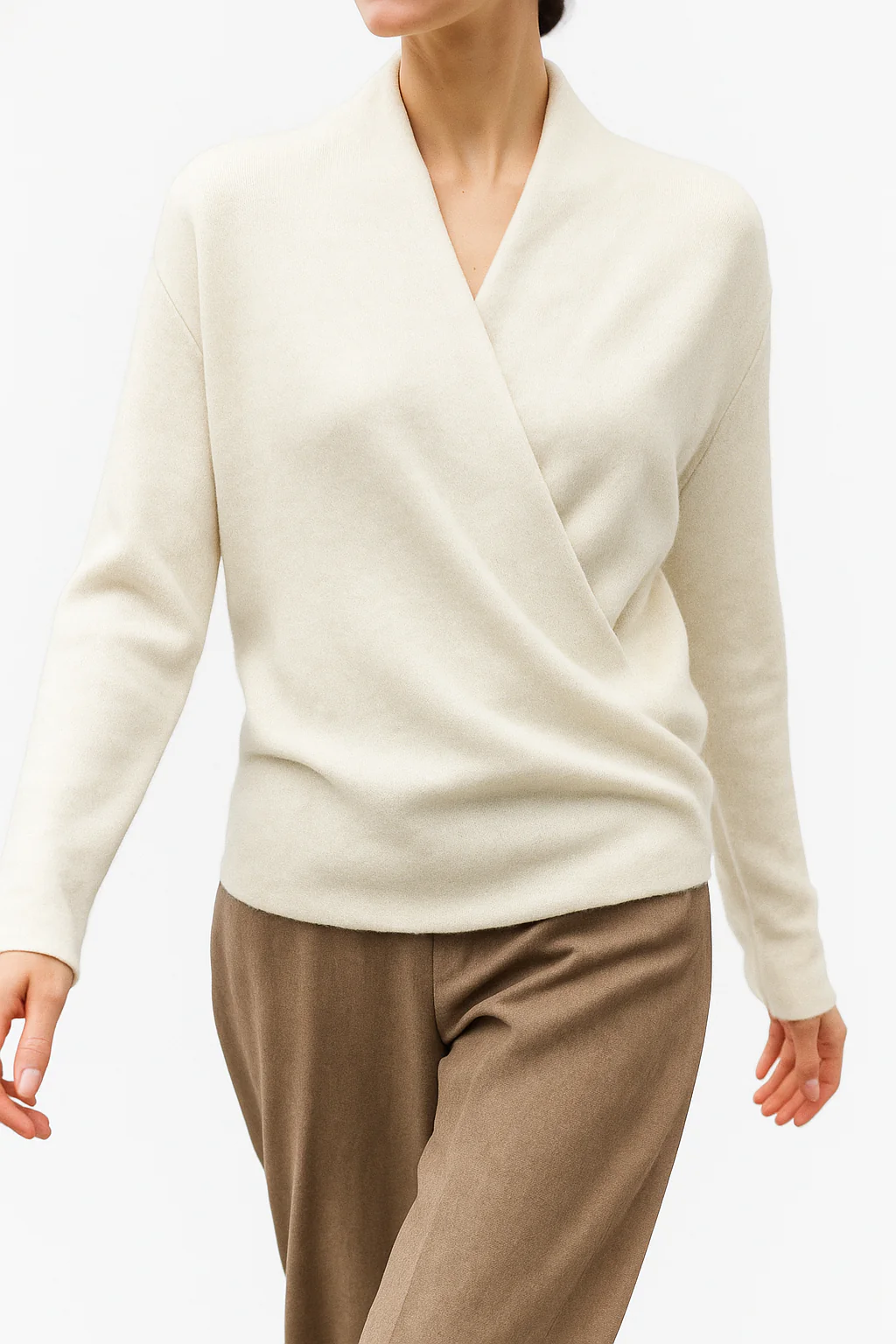 Maglione Donna Incrociato con Scollo a V | Serena - Image 3