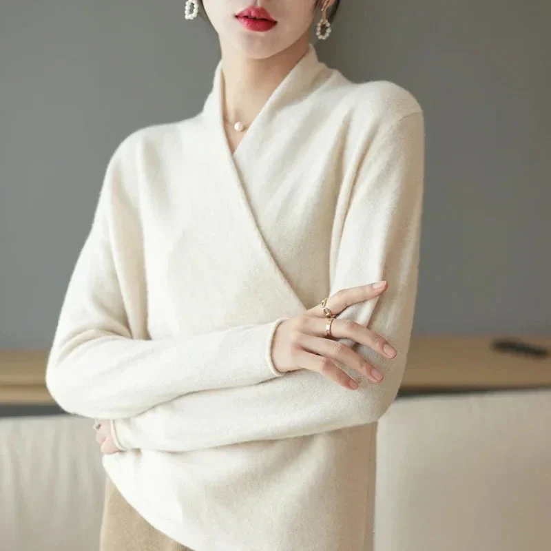 Maglione Donna Incrociato con Scollo a V | Serena - Image 9