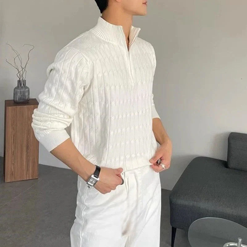 Maglione Jacquard con Zip per Uomini | Trivon - Image 4