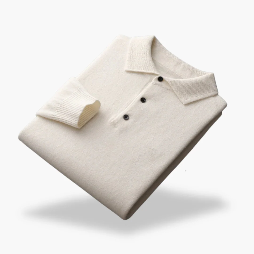 Maglione Polo In Lana Blu Per Uomo | Zelvian - Image 6
