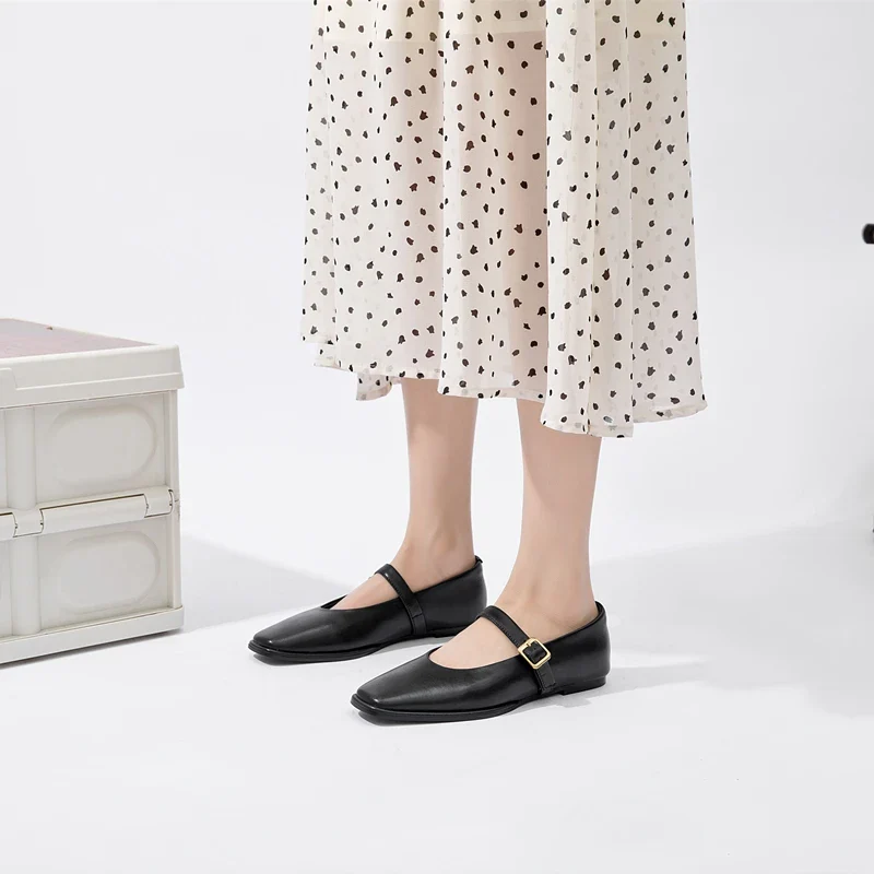 Marta | Scarpe Mary Jane Piatte in Pelle Bovina - Image 4