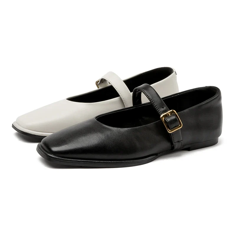Marta | Scarpe Mary Jane Piatte in Pelle Bovina - Image 5