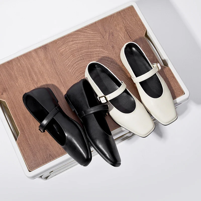 Marta | Scarpe Mary Jane Piatte in Pelle Bovina - Image 6