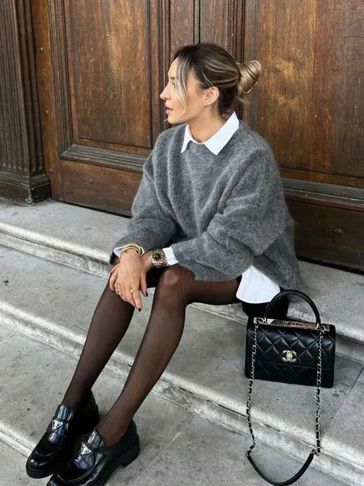 Mavione | Maglione Girocollo Oversize Testurizzato - Image 3
