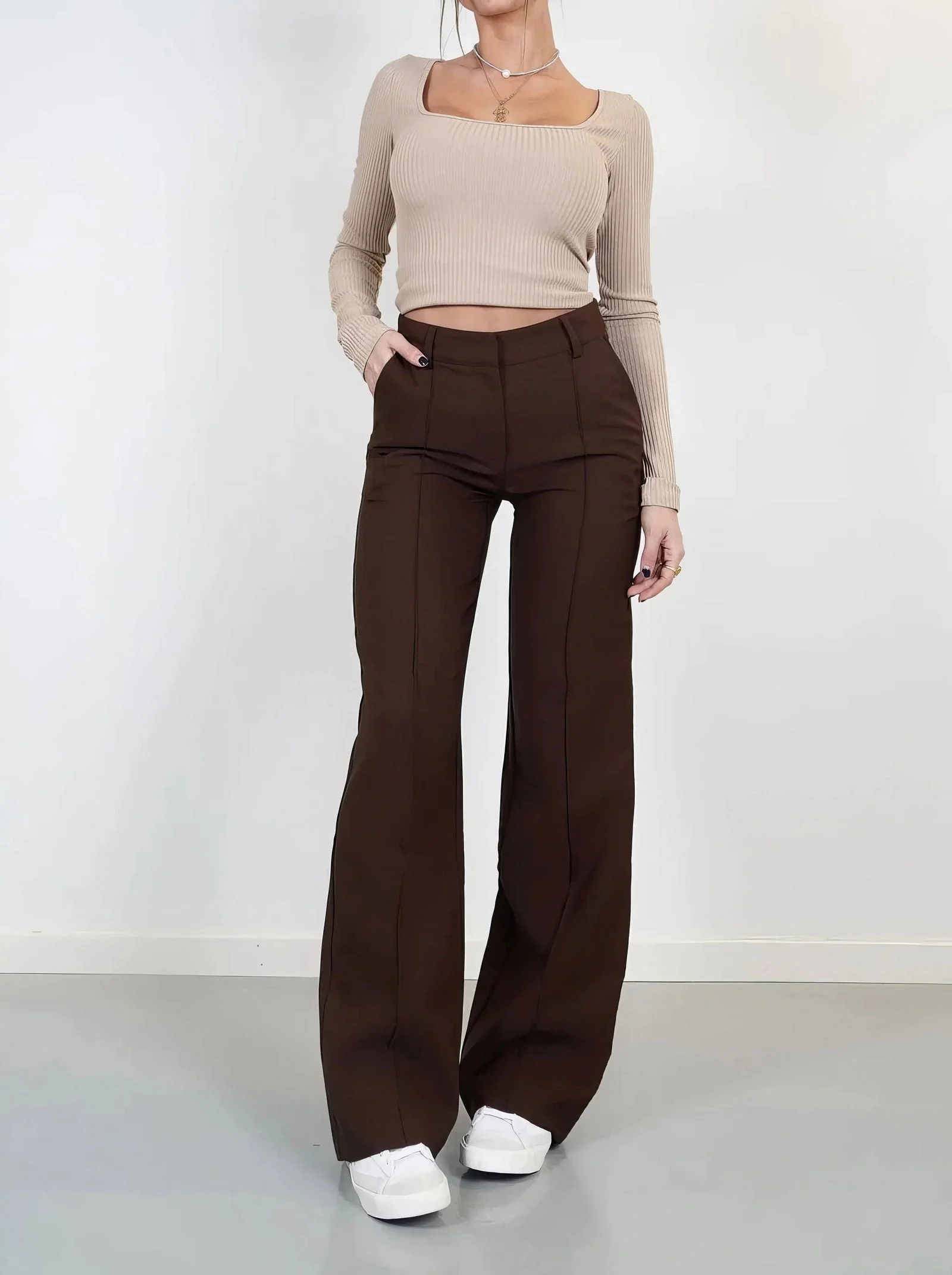 Migliore | Pantaloni A Gamba Larga Autunnali - Image 8