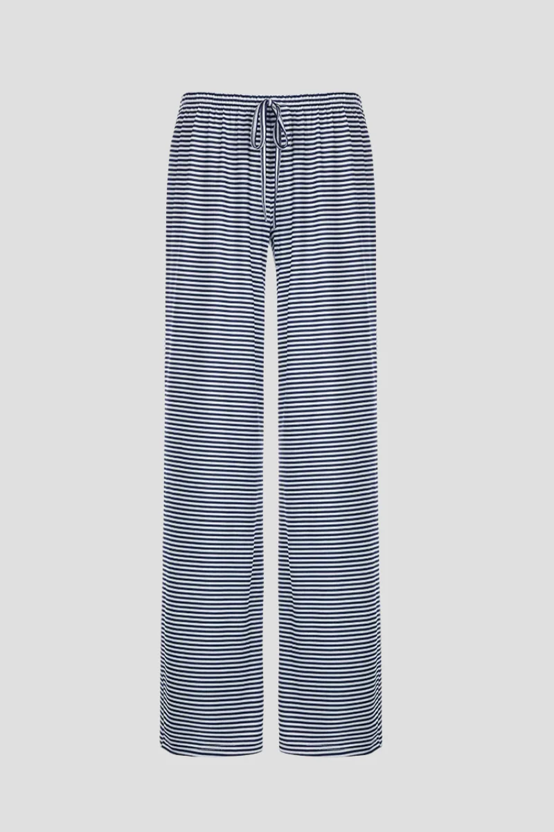 Panta | Pantaloni Coulisse Stampa Righe Orizzontali - Image 5