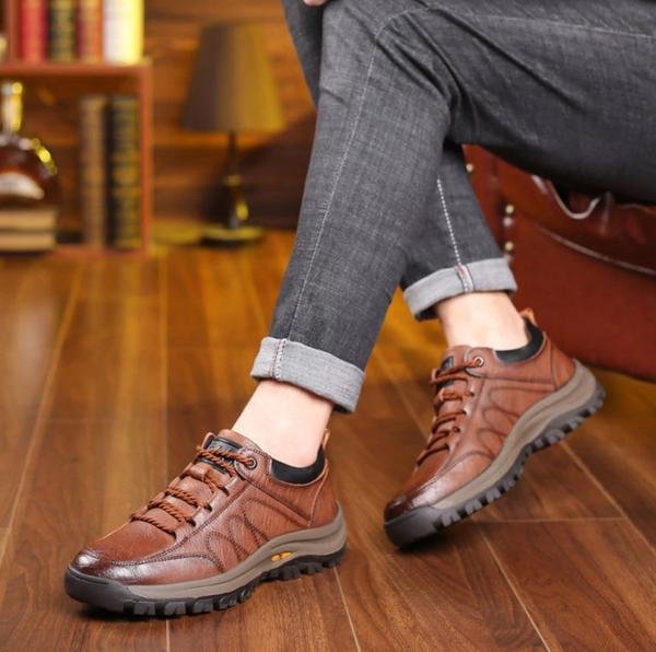 Scarpe Casual da Uomo in Pelle con Suola Antiscivolo | Euclid - Image 3