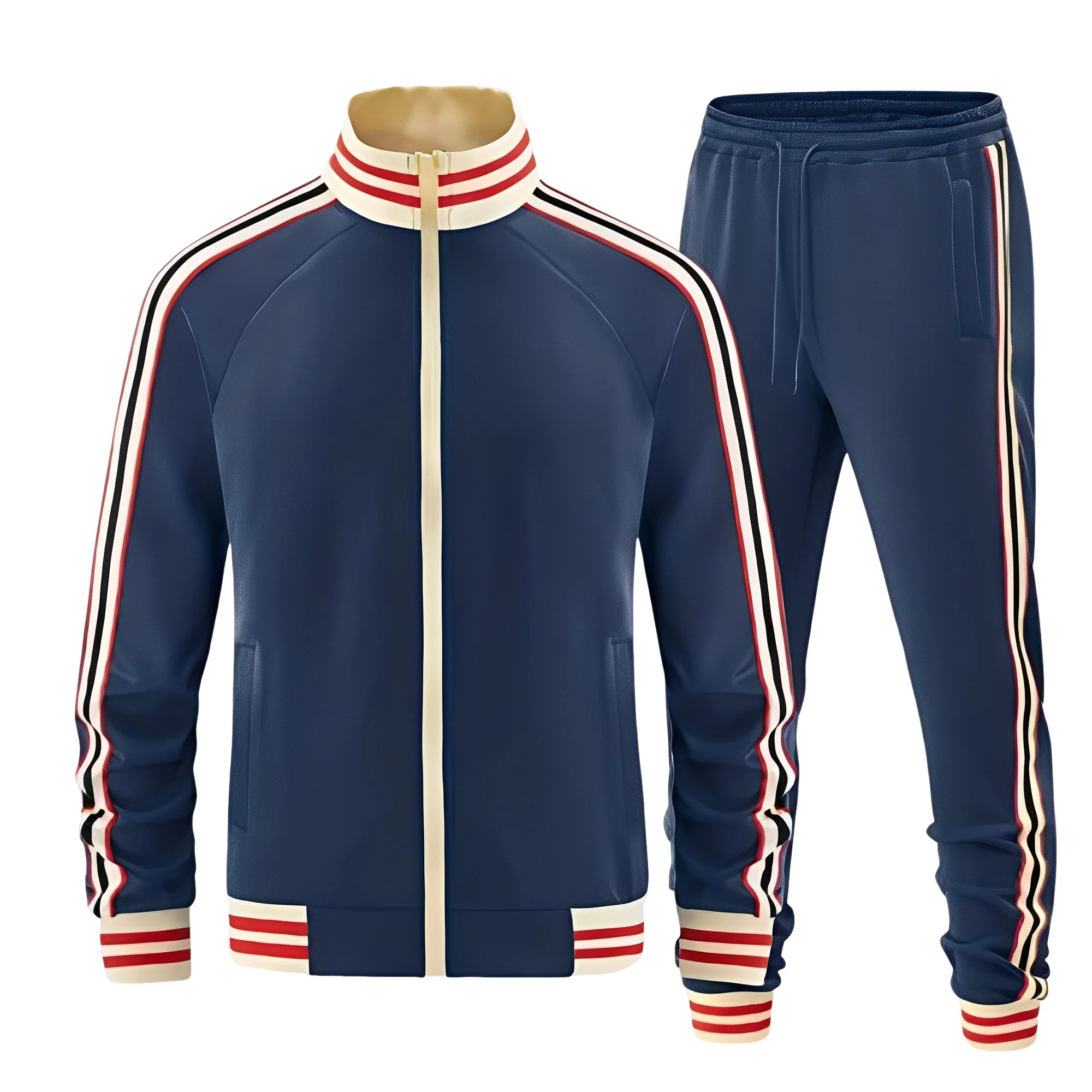 Set Sportivo Elegante A Righe Per Uomo | Varnel - Image 4